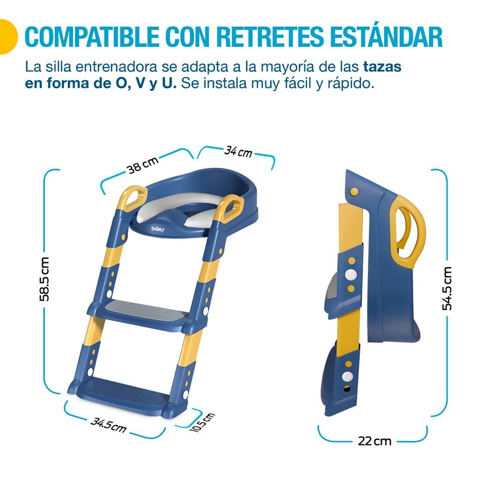 Asiento de Entrenamiento para Baño para Niños con Escalera Plegable - Redlemon