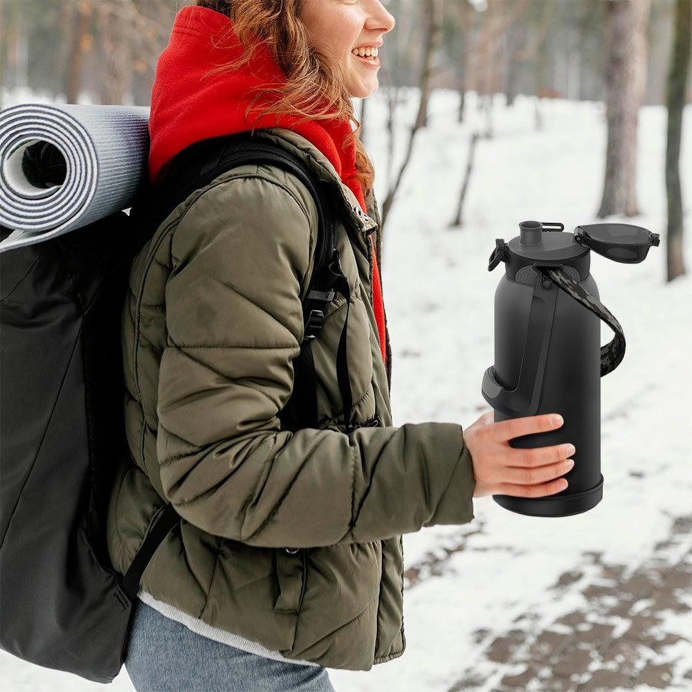Termo para Agua de 2 Litros de Acero Inoxidable Ultra Resistente Hikeo - Redlemon