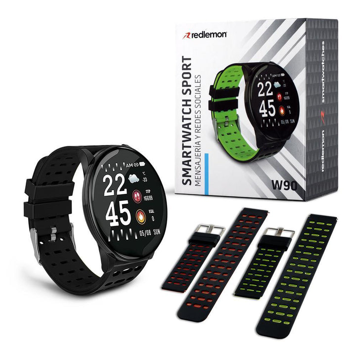 Smartwatch Reloj Inteligente Resistente al Agua Mod. W90 - Redlemon