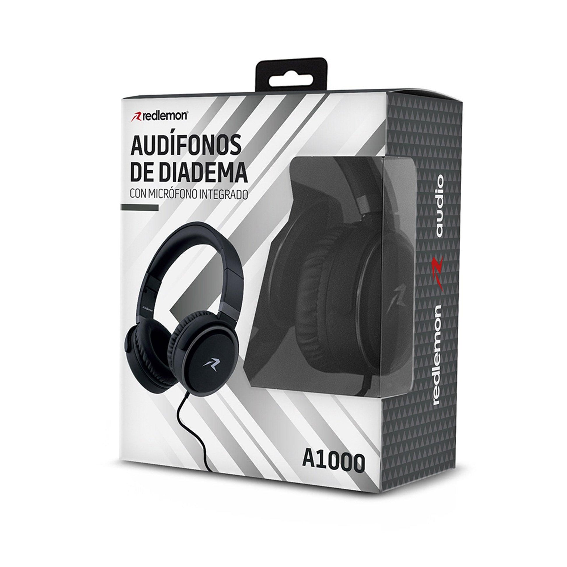 Audífonos Tipo Diadema Sonido HD Plegables Aux. 3.5mm - Redlemon