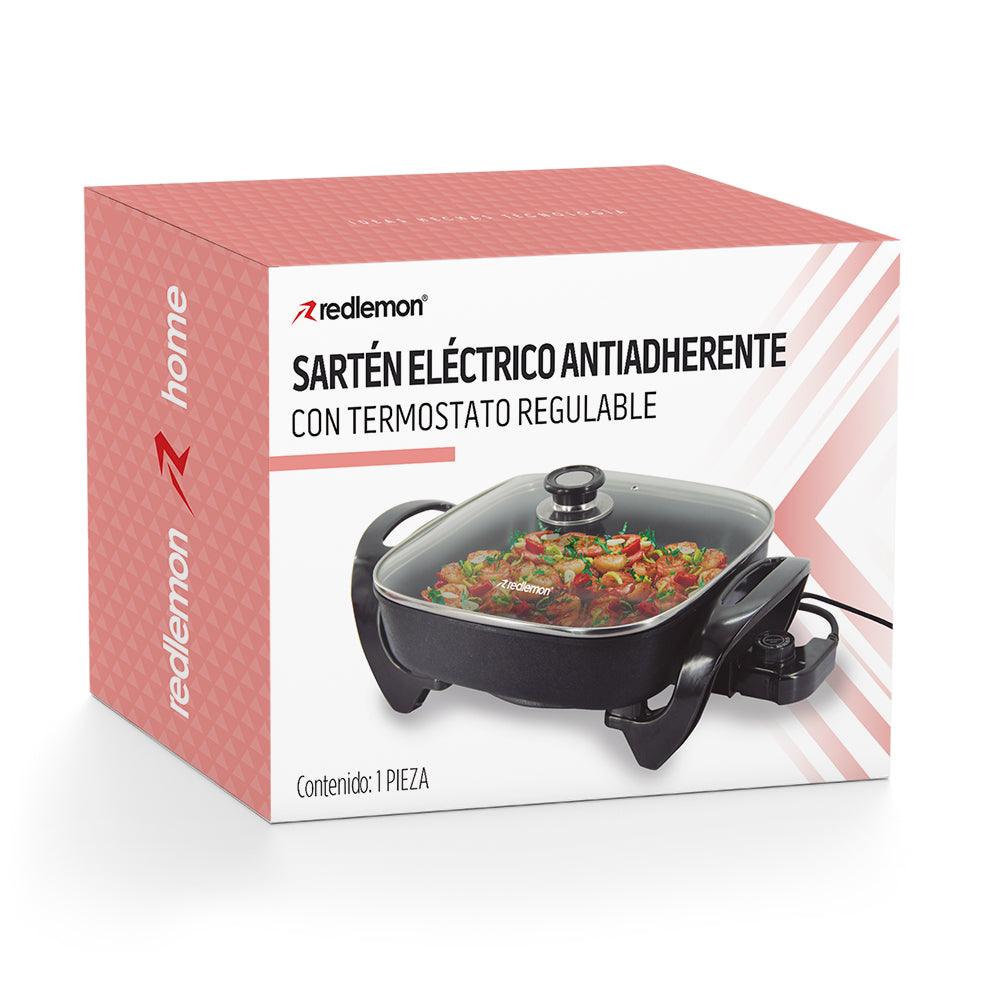 Sartén Eléctrico Antiadherente Grande 4.5 Litros 5 Temperaturas - Redlemon