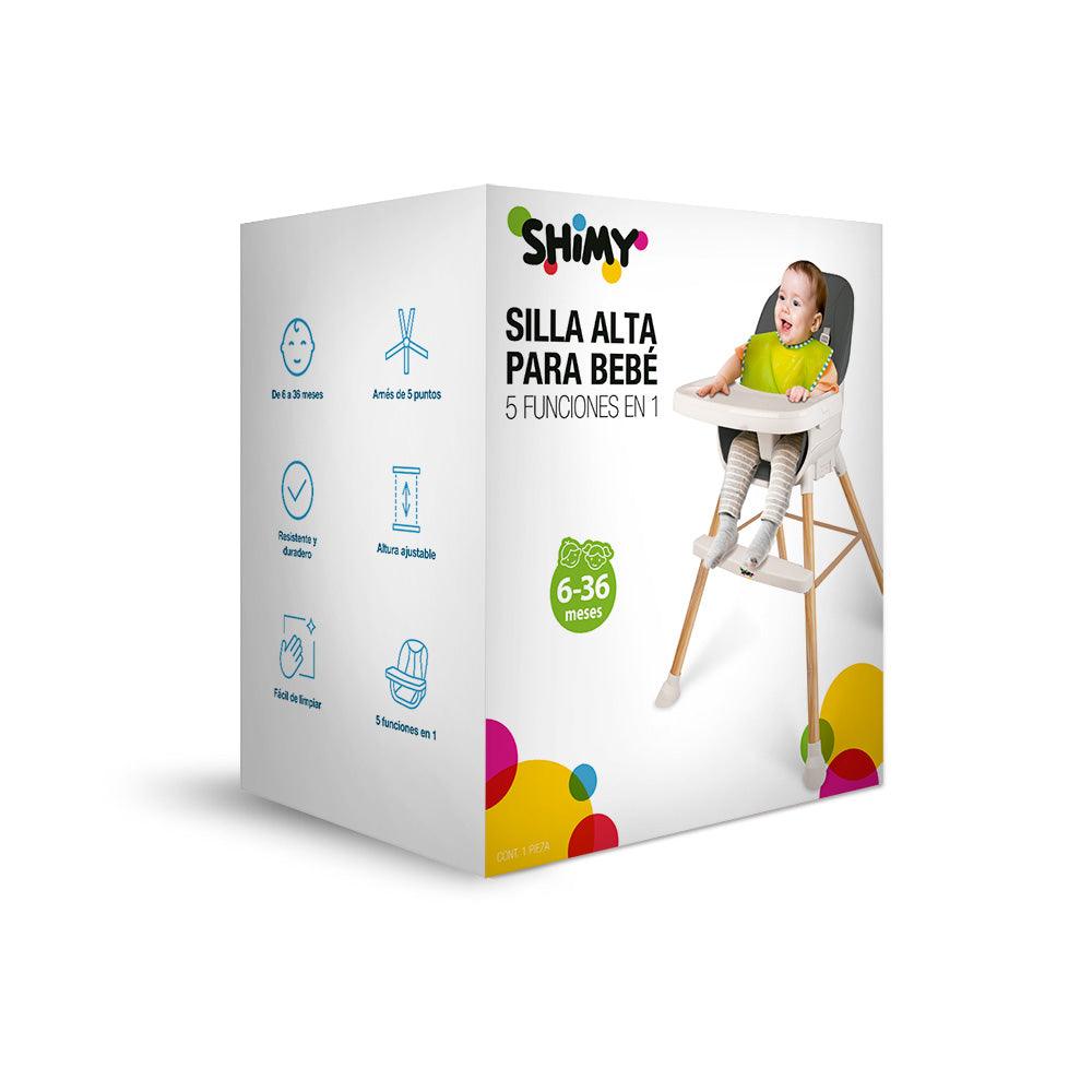 Silla para Bebé 5 en 1 Periquera Silla Alta Niños de 6 a 36 Meses Shimy - Redlemon