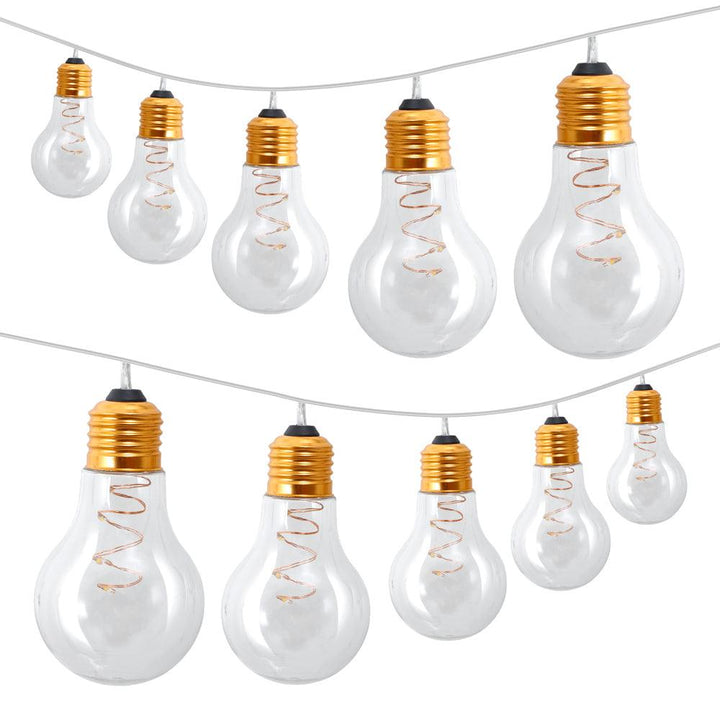 Serie de Luces LED para Exterior 10 Focos de Plástico - Redlemon