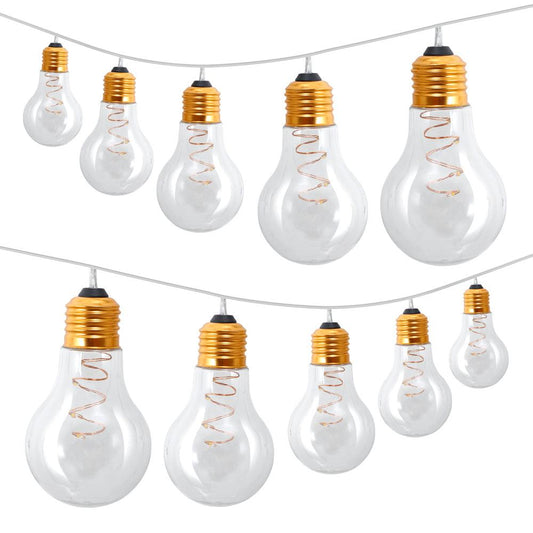 Serie de Luces LED para Exterior 10 Focos de Plástico - Redlemon