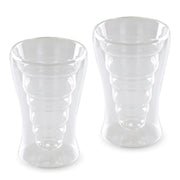 Vasos de Vidrio con Doble Pared de Cristal Innovador 2Pz 290ml - Redlemon