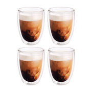 Vasos de Vidrio con Doble Pared para Café o Vino (4 Piezas) - Redlemon
