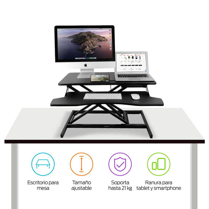 Escritorio de Pie para Computadora de Altura Ajustable Standing Desk - Redlemon