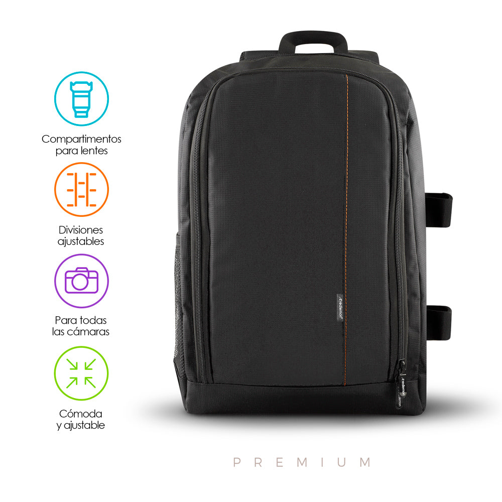 Mochila para Cámara Fotográfica con Compartimentos M-3000 Redlemon Technology México