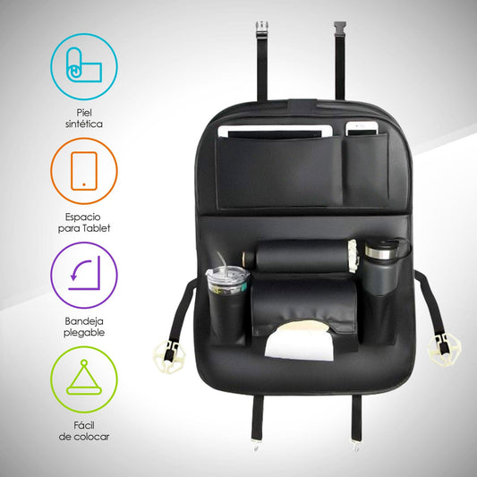 Organizador para Auto Asiento Trasero Piel Sintética - Redlemon