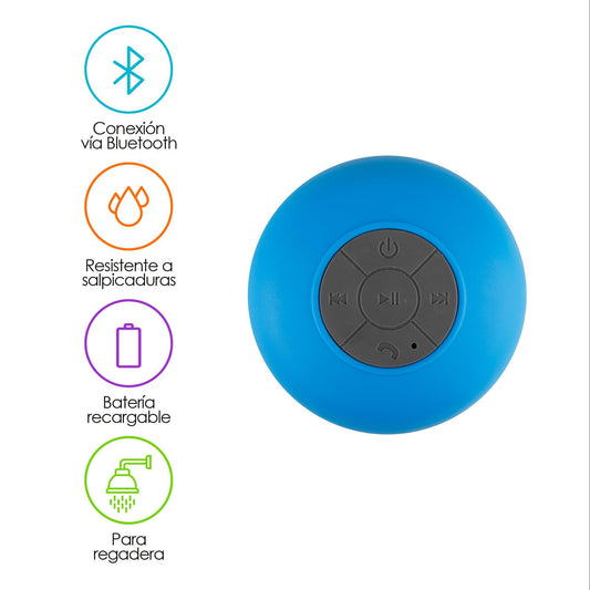 Mini Bocina Bluetooth Manos Libres para la Regadera - Redlemon