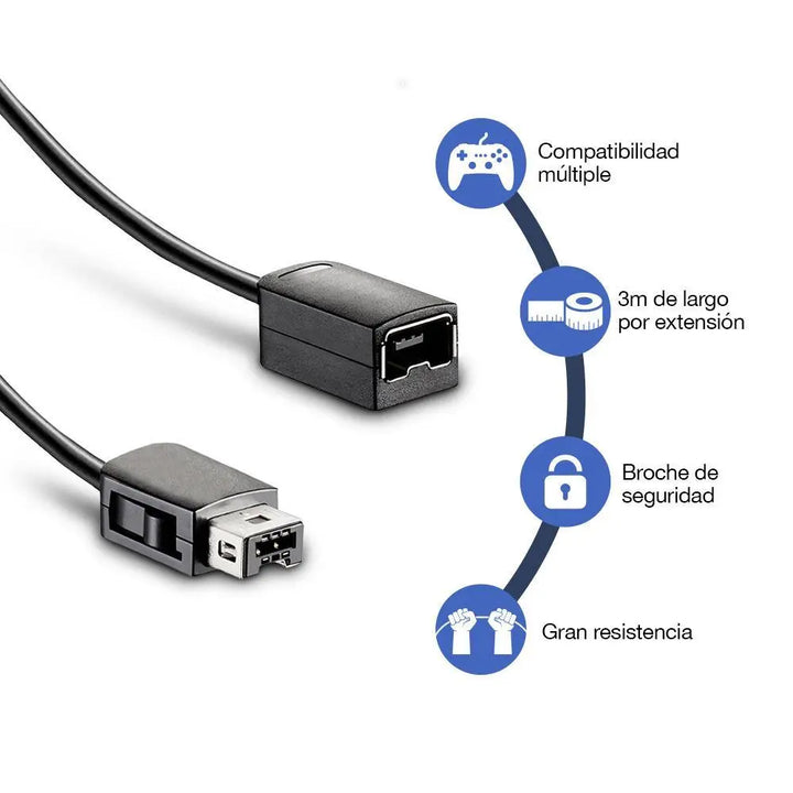 Extensión Para Controles Nintendo Mini Classic 2 Pack - Redlemon