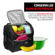 Lonchera Térmica de Doble Compartimento Tamaño Grande - Redlemon