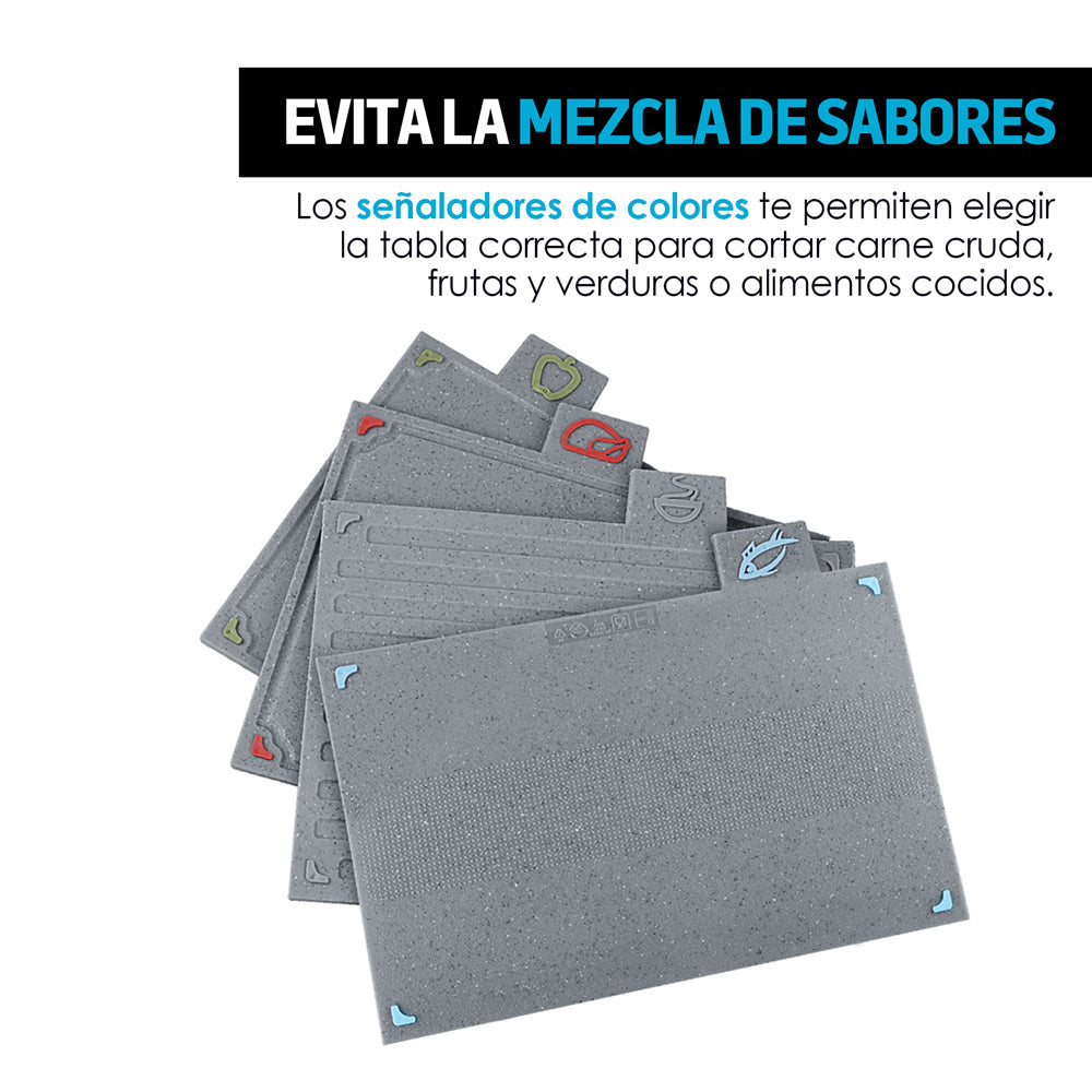 Tablas para Picar Con Base Colores Indicadores 4 Pz Redlemon Technology México