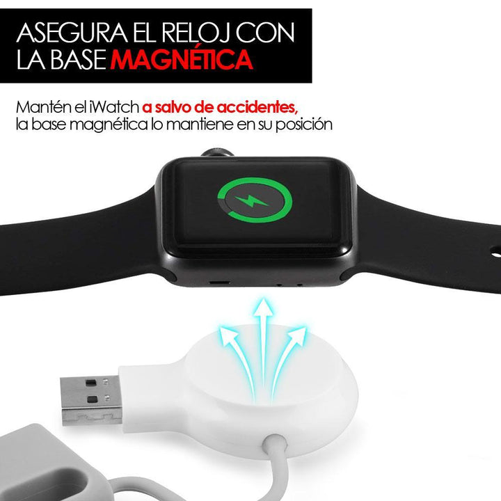Cargador Apple Watch Portátil Inalámbrico Serie 1-4 - Redlemon