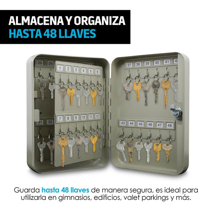 Caja para Llaves Almacena y Organiza Hasta 48 Llaves - Redlemon