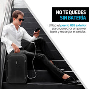 Mochila Antirrobo Impermeable Lujo Candado Laptop - Redlemon