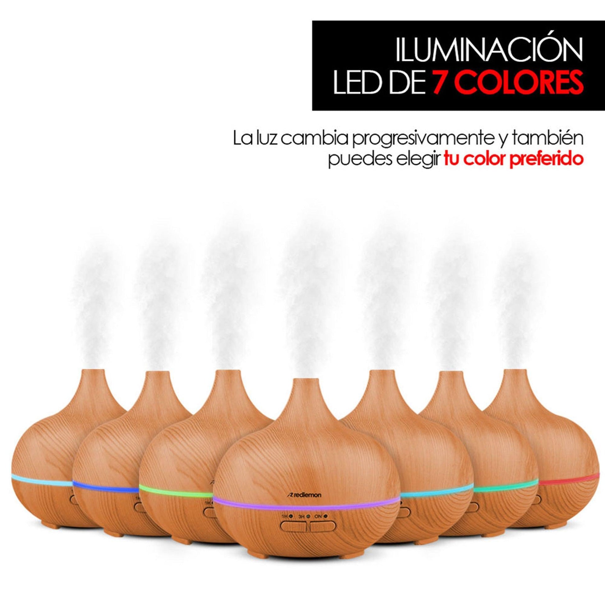 Difusor Aceites Humidificador Aromaterapia 100 Ml - Redlemon