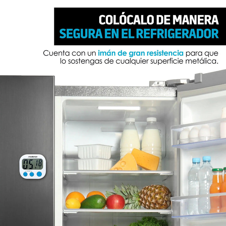 Temporizador Digital de Cocina Pantalla LCD Timer - Redlemon