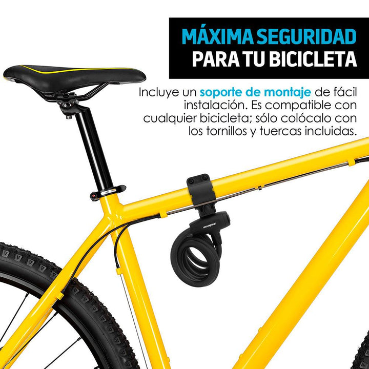 Candado para Bicicleta Básico Extra Largo (1.47m) - Redlemon