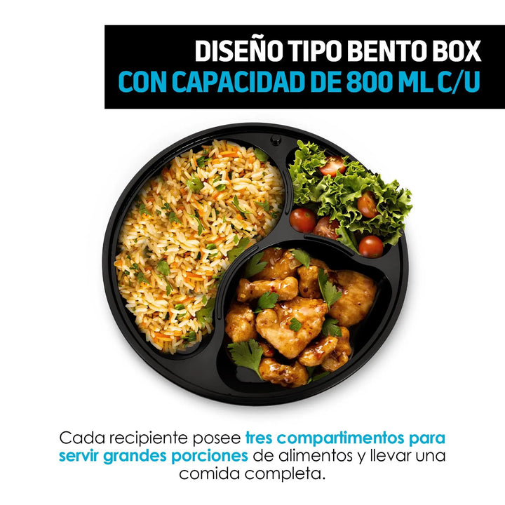 Recipientes para Comida Bento Box Reutilizables 21pz - Redlemon
