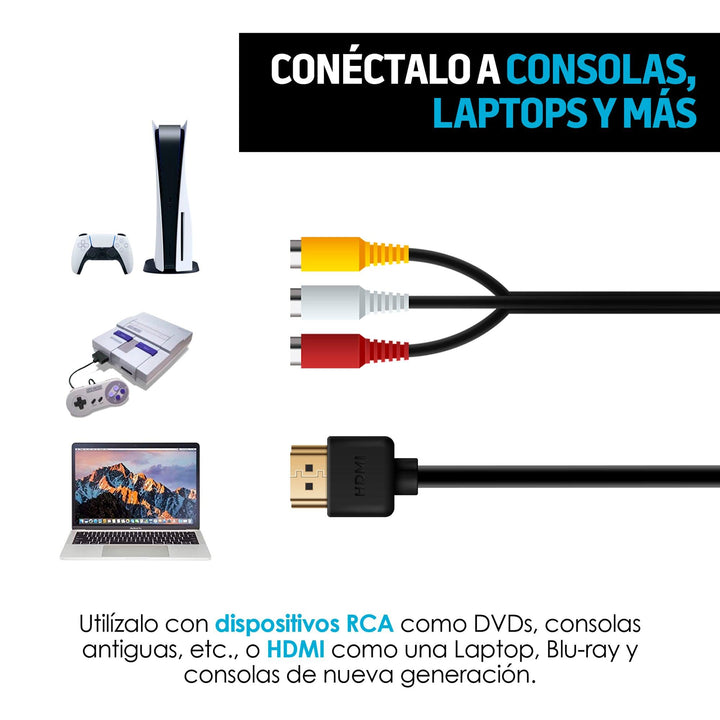 Proyector Portátil Mini HDMI, RCA, Memoria USB y Micro SD - Redlemon
