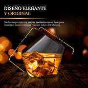 Vasos de Vidrio para Whisky Inclinados 4 Pz (325 ml) Redlemon Technology México