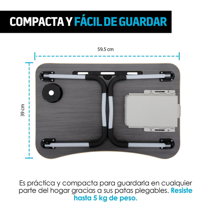 Mesa para Cama Plegable Mesa de Servicio Para Laptop - Redlemon
