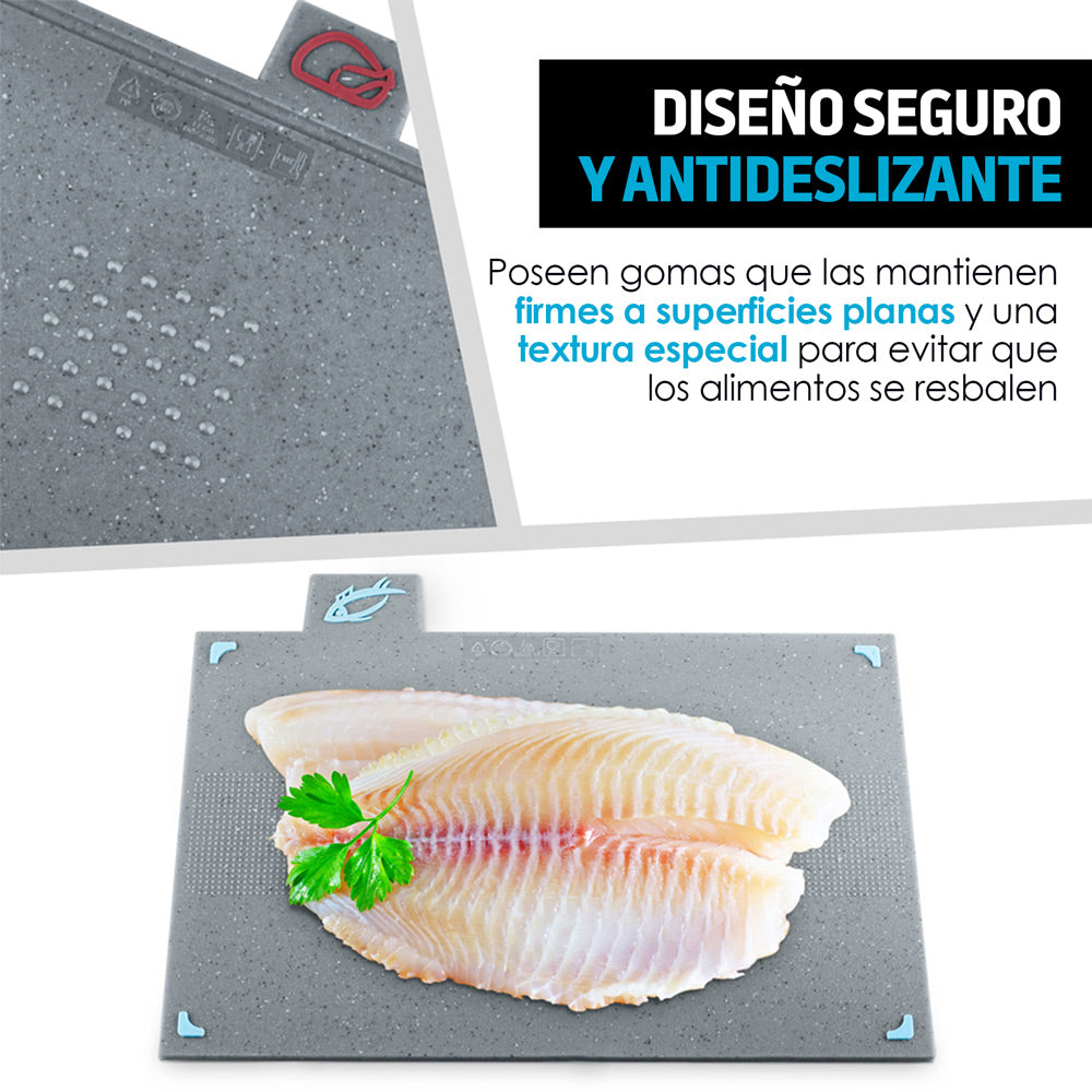 Tablas para Picar Con Base Colores Indicadores 4 Pz Redlemon Technology México