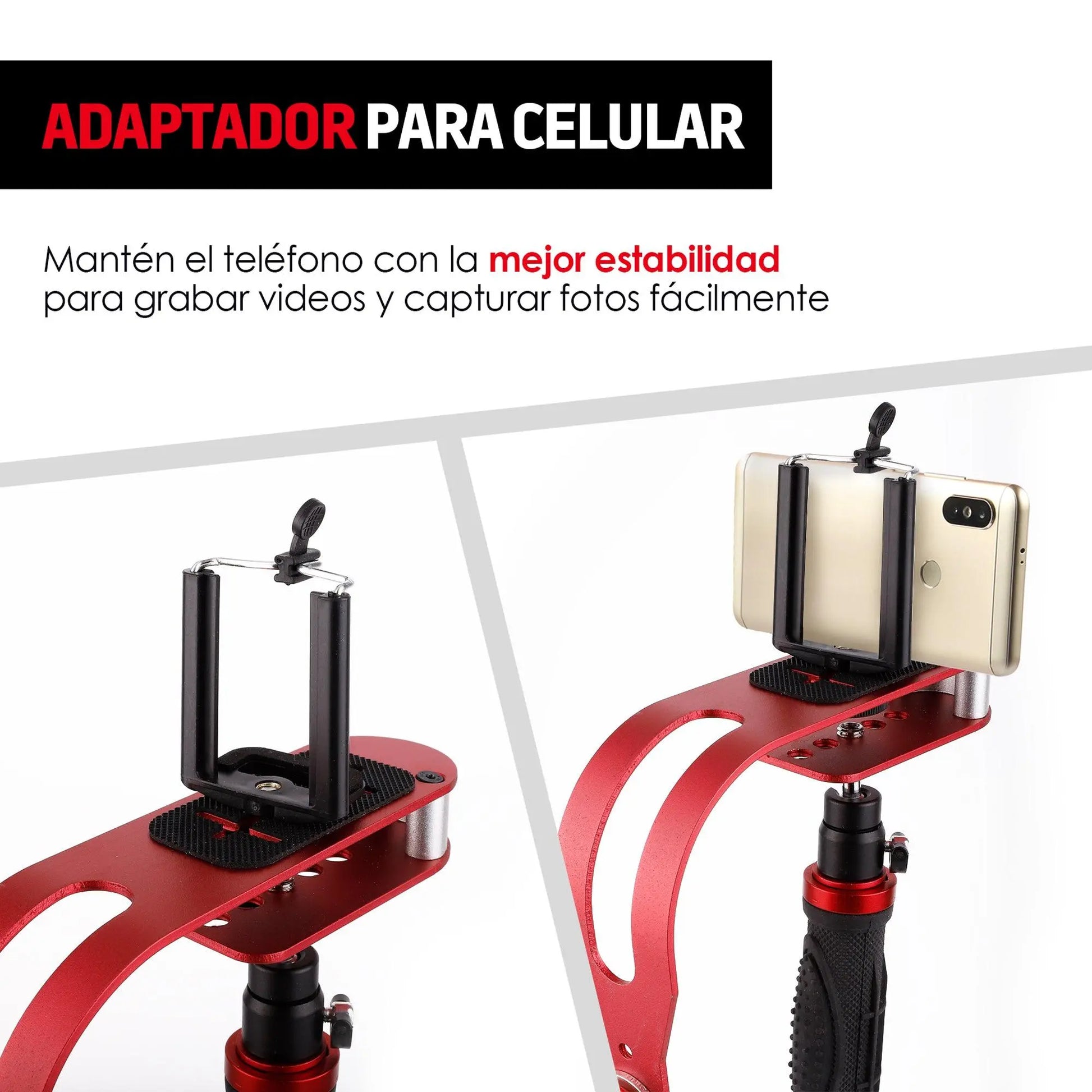 Estabilizador de Cámara Steadycam Brazo Universal - Redlemon