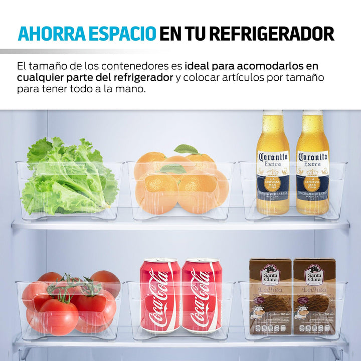 Organizadores para Refrigerador Alacena y Cocina 6 piezas - Redlemon