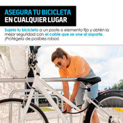 Candado para Bicicleta Básico Extra Largo (1.47m) - Redlemon