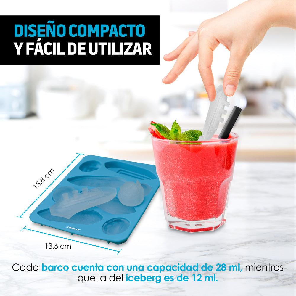 Moldes para Hielos de Silicón en Forma de Barco e Iceberg 2pz - Redlemon