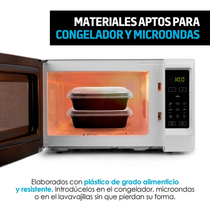 Recipientes para Comida Bento Box Reutilizables 21pz - Redlemon