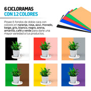 Caja de Luz para Fotografía Profesional con Aro de Luz 40x40 cm - Redlemon