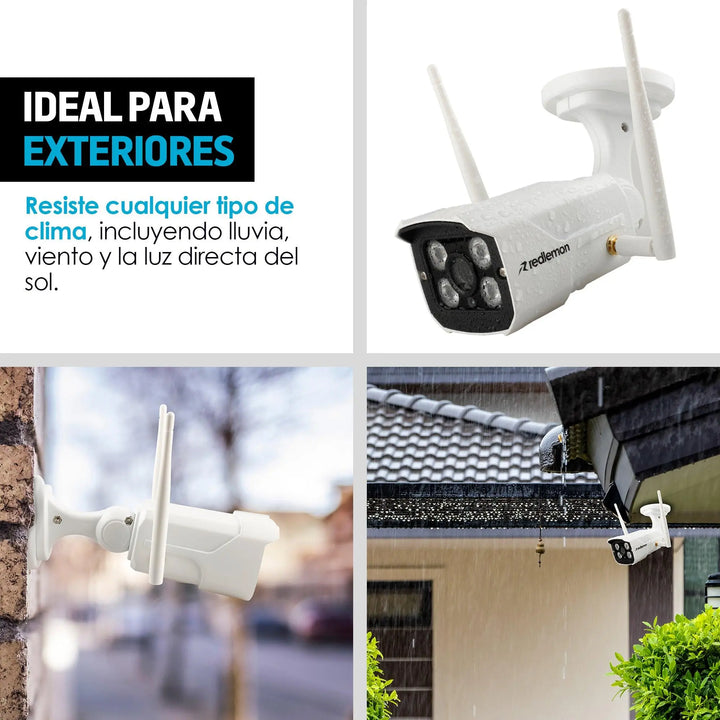 Cámara WiFi para Exteriores con Visión Nocturna - Redlemon