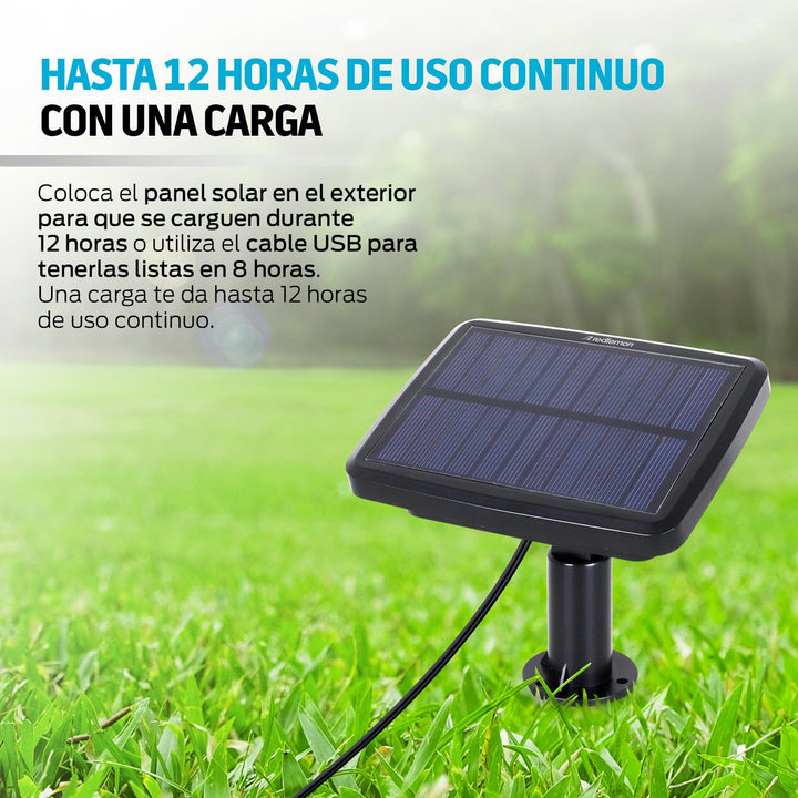 Serie de 12 Luces LED para Exteriores de Carga Solar 5.72m - Redlemon