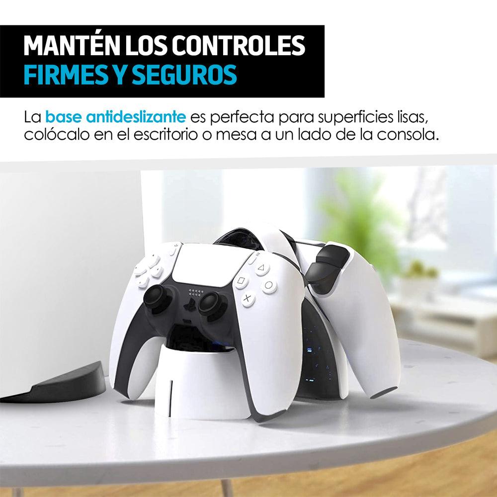Cargador para 2 Controles PS5 Dualsense Estación de Carga - Redlemon