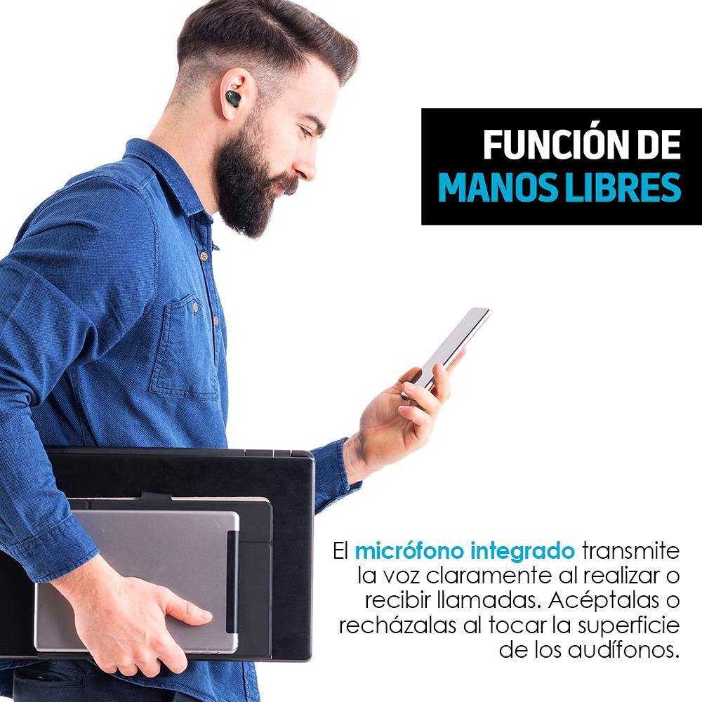 Audífonos Inalámbricos Bluetooth 5.0 TWS Mod. Air1 - Redlemon