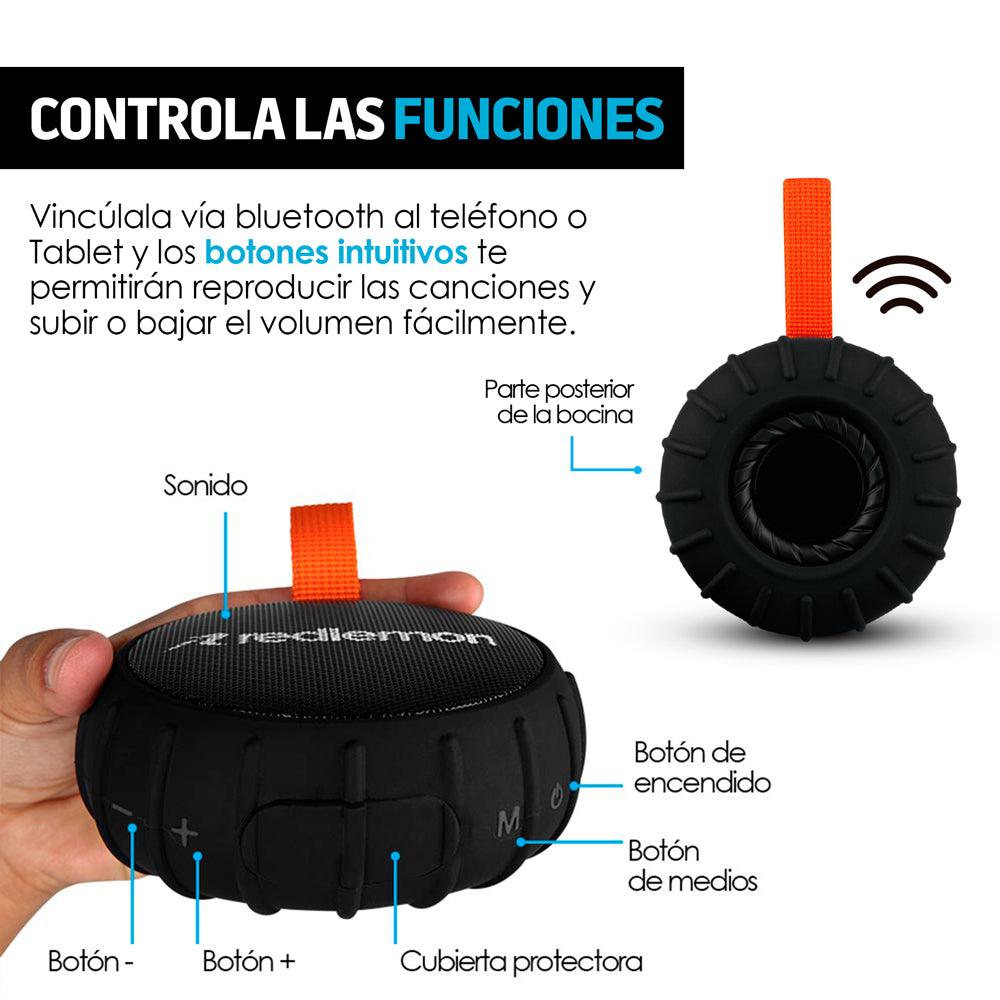 Bocina Bluetooth Inalámbrica Y Portátil Contra Agua - Redlemon