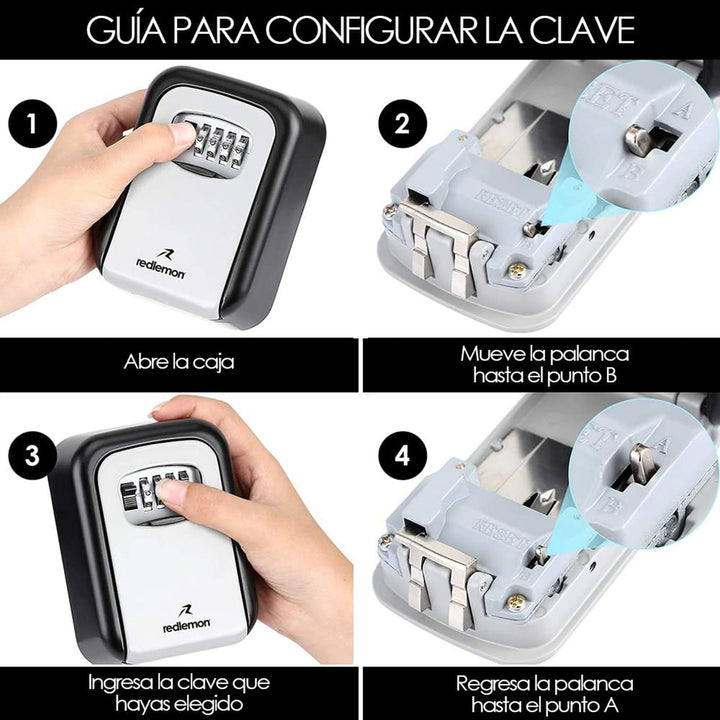 Caja Fuerte de Seguridad para Llaves Resistente - Redlemon