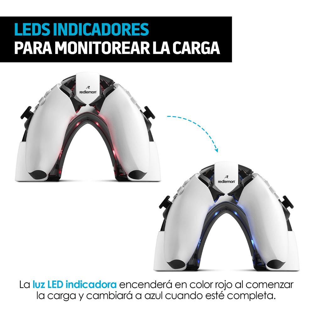 Cargador para 2 Controles PS5 Dualsense Estación de Carga - Redlemon