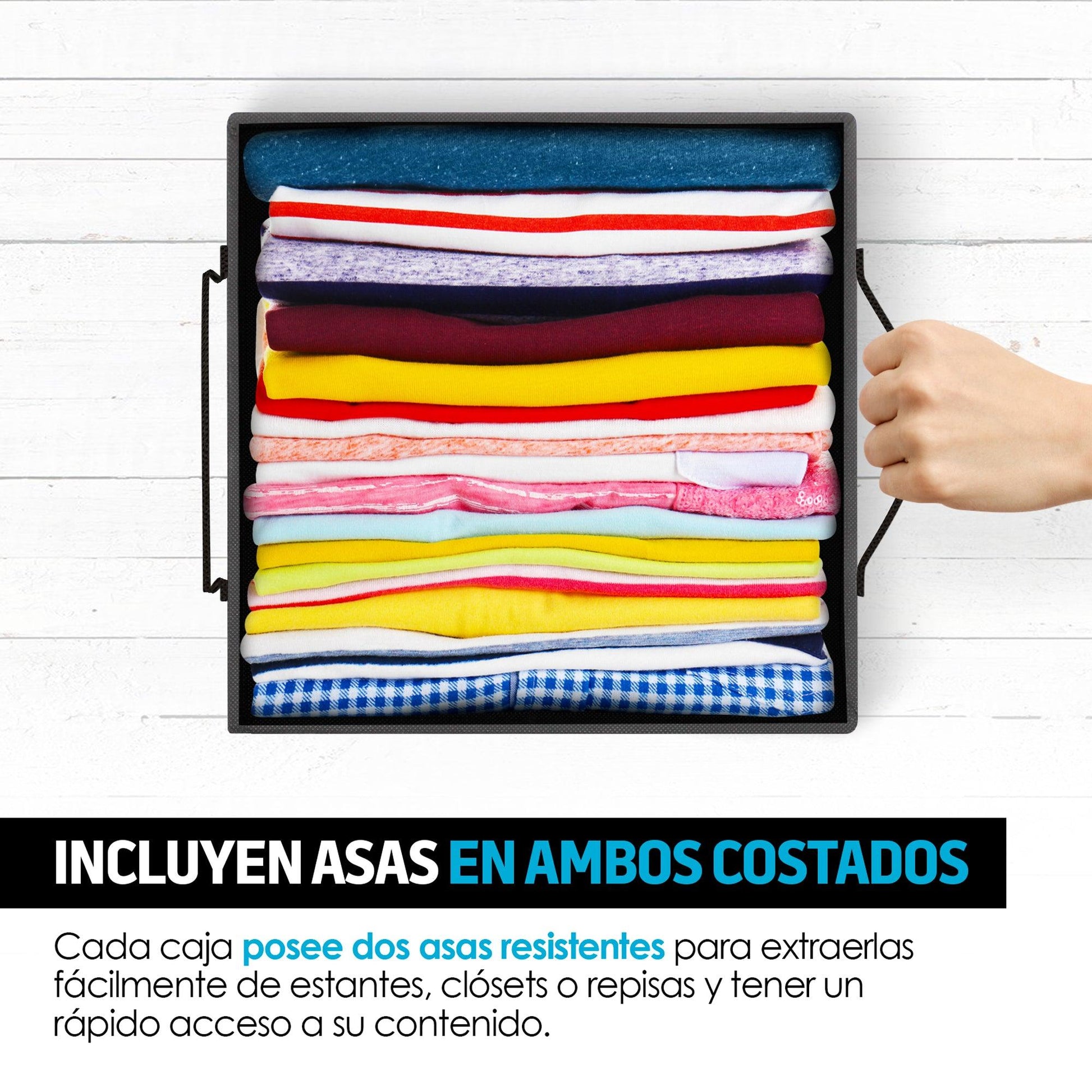 Cubos Organizadores Plegables para Almacenamiento 6 Pz - Redlemon