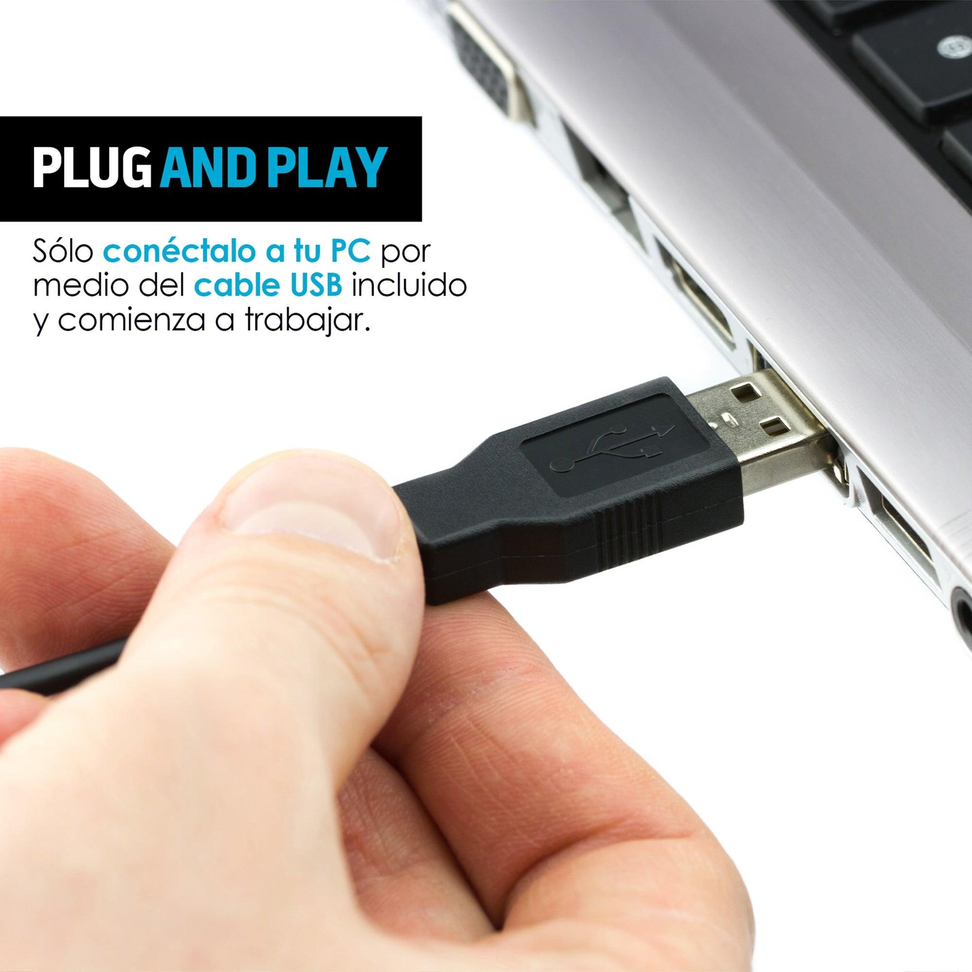 Lector Código de Barras Láser USB para Punto de Venta - Redlemon