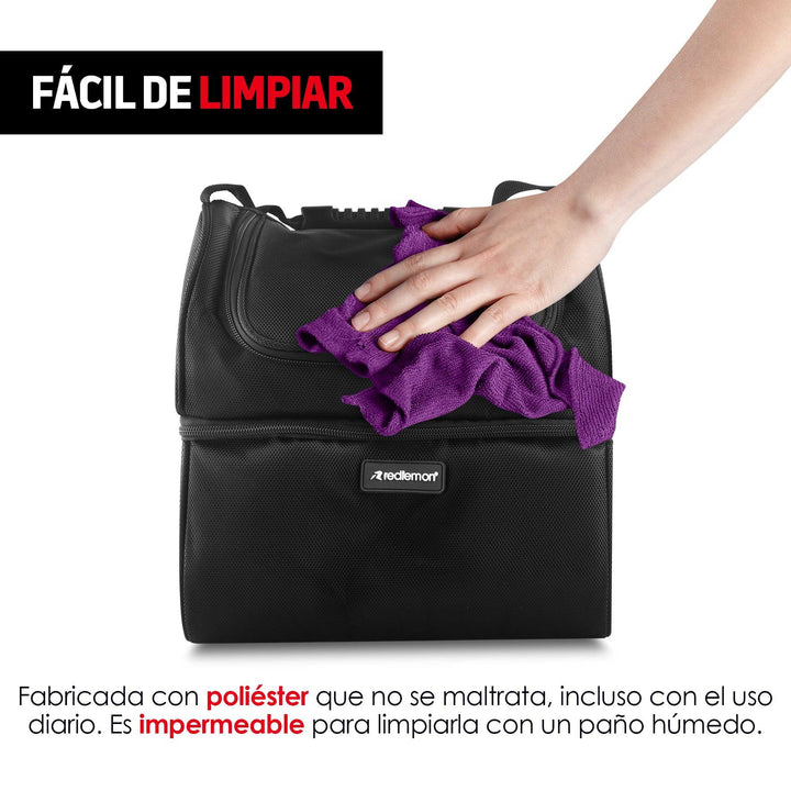 Lonchera Térmica de Doble Compartimento Tamaño Grande - Redlemon