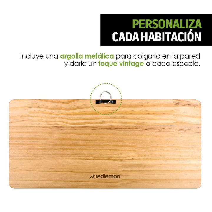 Letrero Madera Vintage 188 Letras Números Símbolos - Redlemon