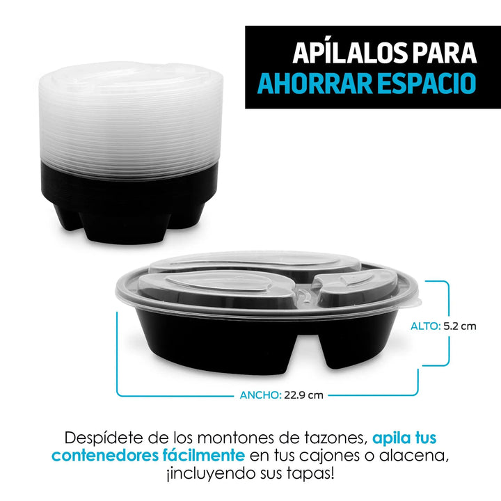 Recipientes para Comida Bento Box Reutilizables 21pz - Redlemon