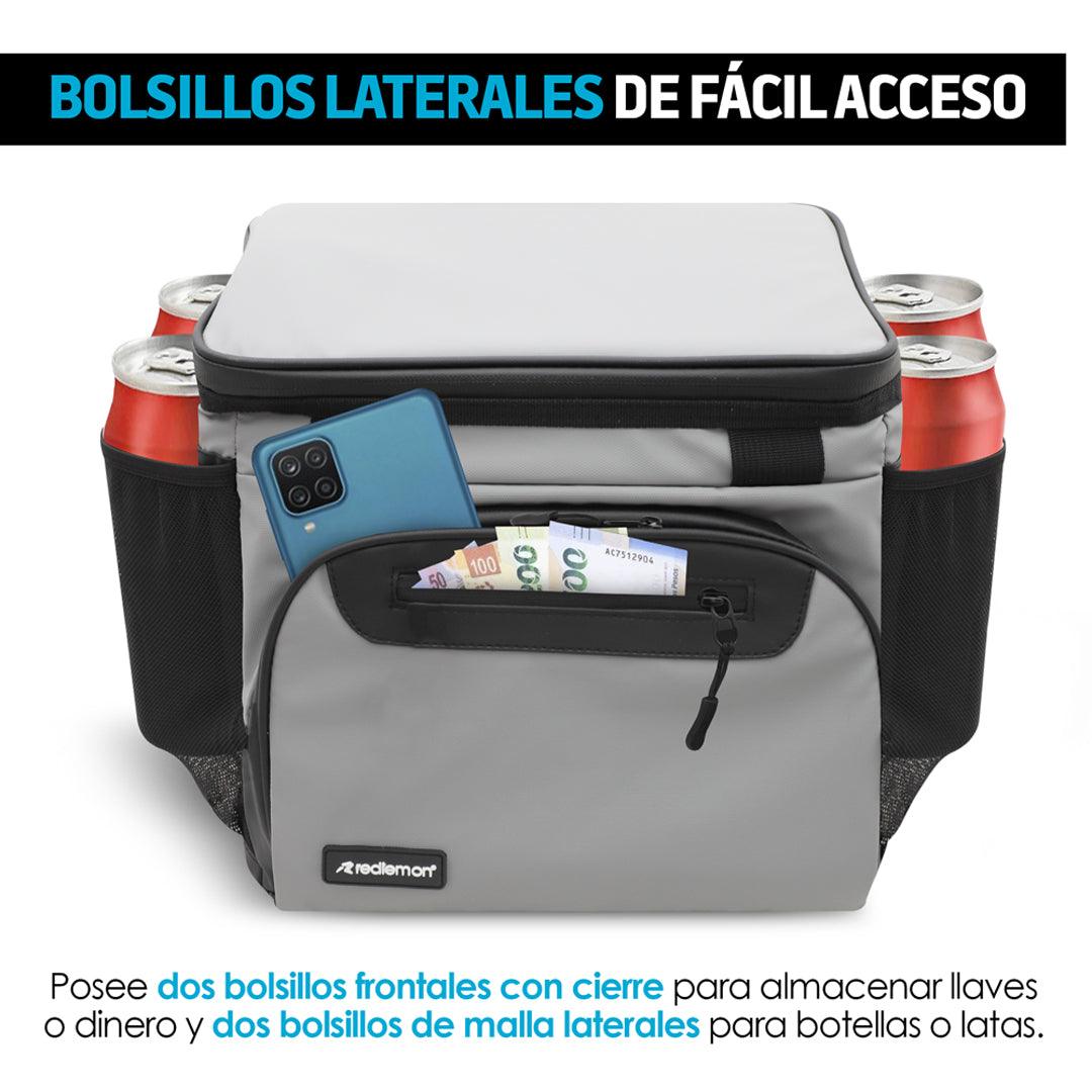 Lonchera Térmica Hielera Grande con Correa Ajustable - Redlemon