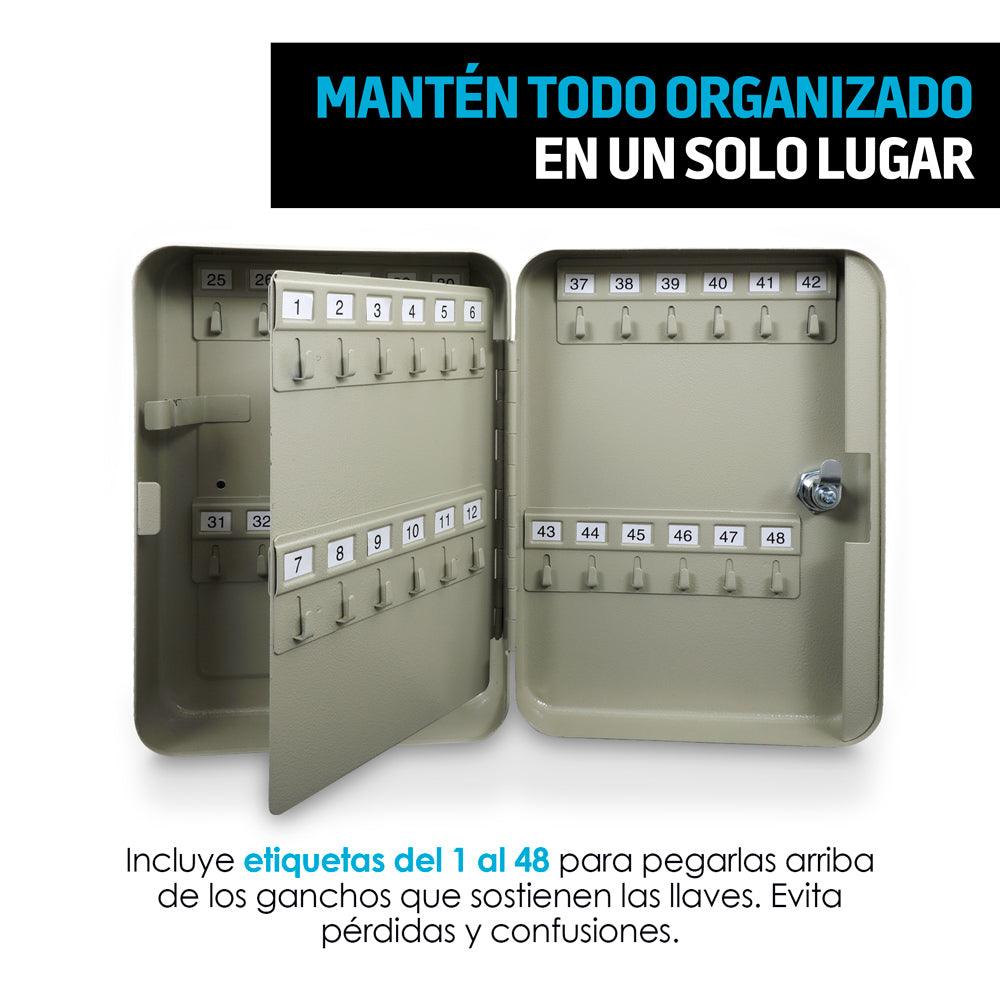 Caja para Llaves Almacena y Organiza Hasta 48 Llaves - Redlemon