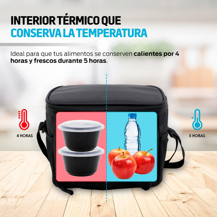 Lonchera Térmica y Hielera Portátil con Múltiples Compartimentos - Redlemon