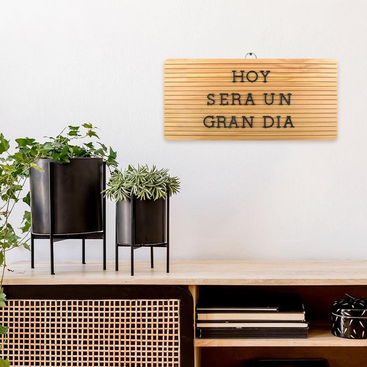 Letrero Madera Vintage 188 Letras Números Símbolos - Redlemon